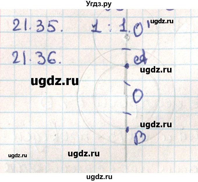 ГДЗ (Решебник) по геометрии 9 класс Мерзляк А.Г. / параграф 21 / 21.36