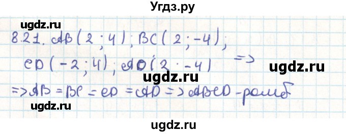 ГДЗ (Решебник) по геометрии 9 класс Мерзляк А.Г. / параграф 8 / 8.21