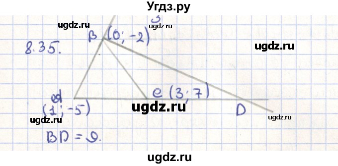 ГДЗ (Решебник) по геометрии 9 класс Мерзляк А.Г. / параграф 8 / 8.35