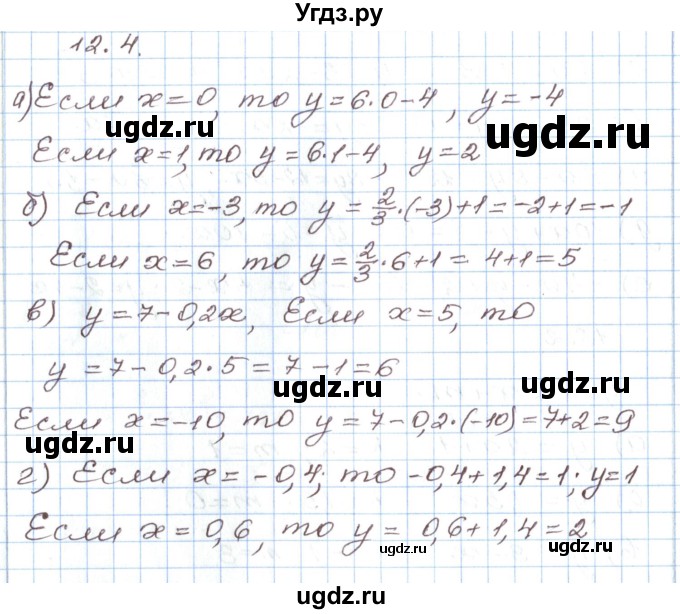 ГДЗ (Решебник) по алгебре 7 класс Мордкович А.Г. / параграф 12 / 12.4