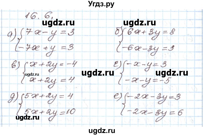 ГДЗ (Решебник) по алгебре 7 класс Мордкович А.Г. / параграф 16 / 16.6