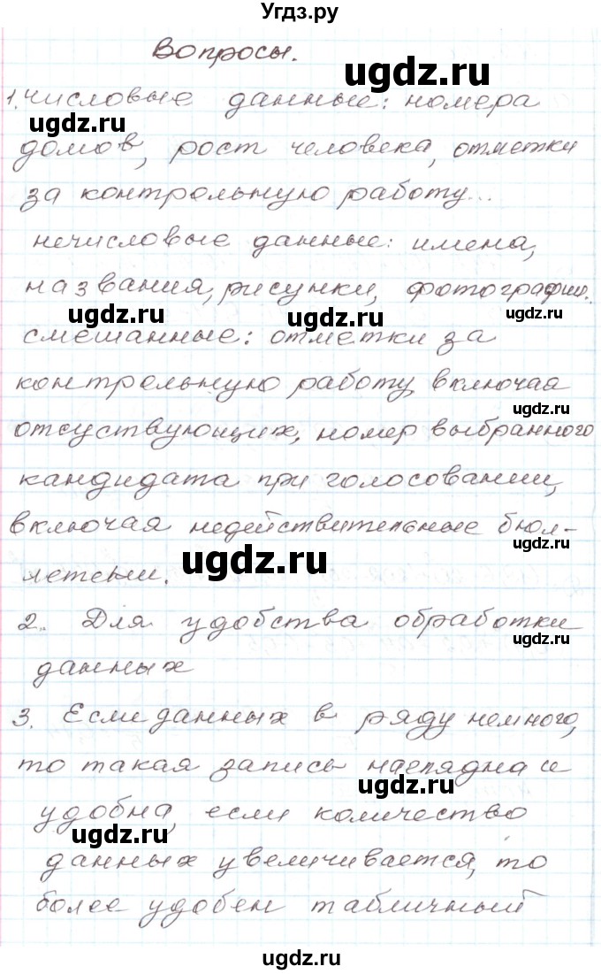 ГДЗ (Решебник) по алгебре 7 класс Мордкович А.Г. / вопросы. глава / 7