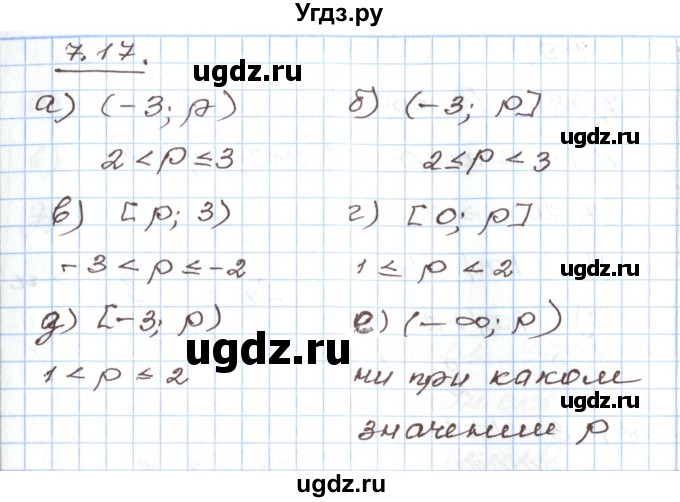 ГДЗ (Решебник) по алгебре 7 класс Мордкович А.Г. / параграф 7 / 7.17