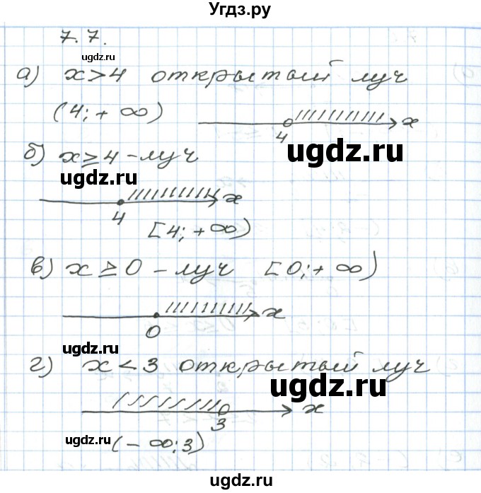 ГДЗ (Решебник) по алгебре 7 класс Мордкович А.Г. / параграф 7 / 7.7