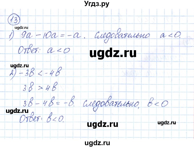 ГДЗ (Решебник) по алгебре 9 класс (рабочая тетрадь) Мерзляк А.Г. / параграф 2 / 13