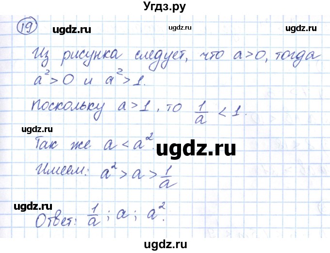 ГДЗ (Решебник) по алгебре 9 класс (рабочая тетрадь) Мерзляк А.Г. / параграф 2 / 19