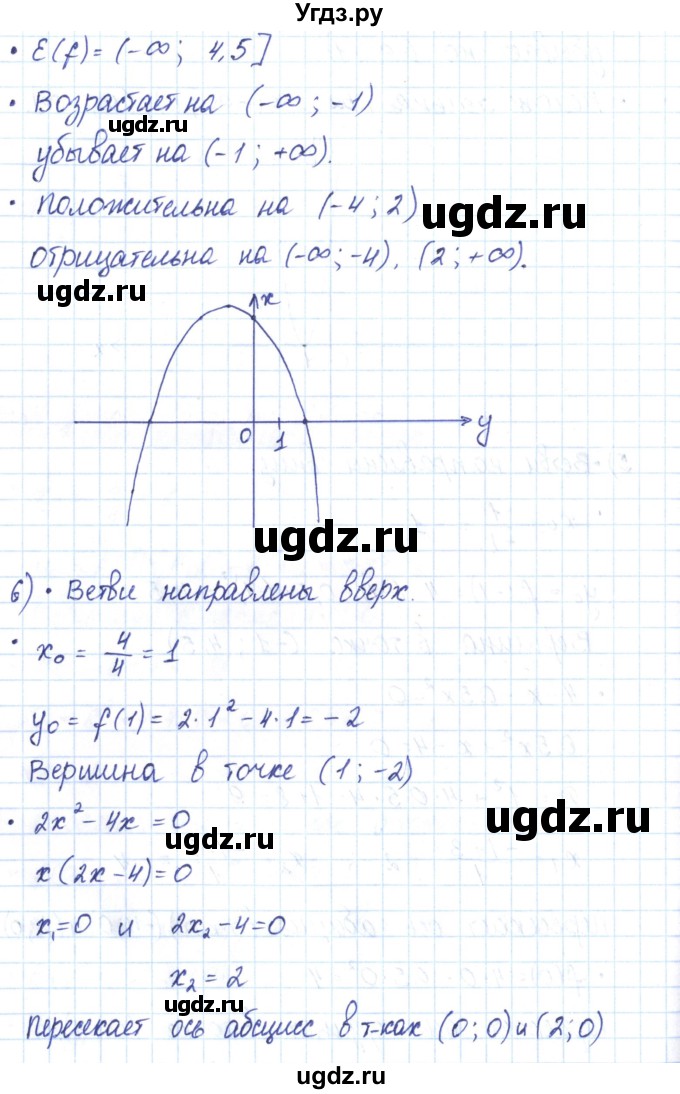 ГДЗ (Решебник) по алгебре 9 класс (рабочая тетрадь) Мерзляк А.Г. / параграф 11 / 6(продолжение 7)