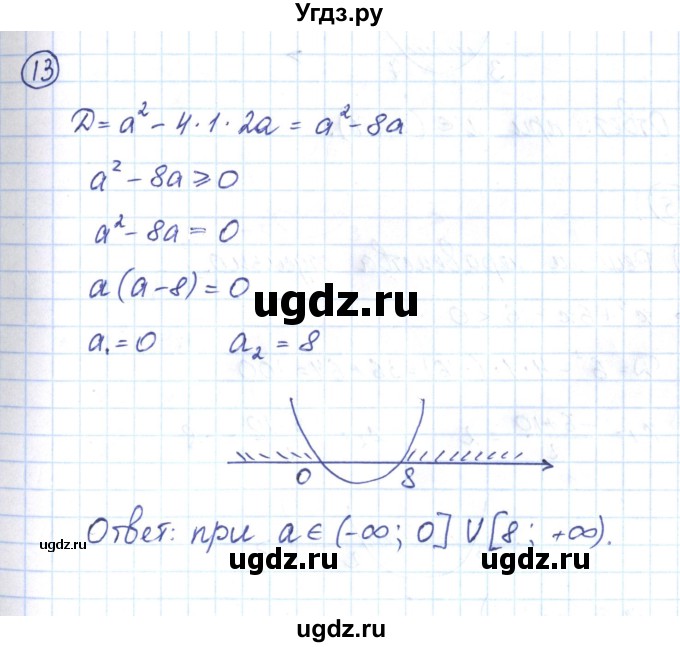 ГДЗ (Решебник) по алгебре 9 класс (рабочая тетрадь) Мерзляк А.Г. / параграф 12 / 13