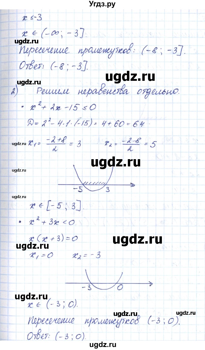 ГДЗ (Решебник) по алгебре 9 класс (рабочая тетрадь) Мерзляк А.Г. / параграф 12 / 15(продолжение 2)