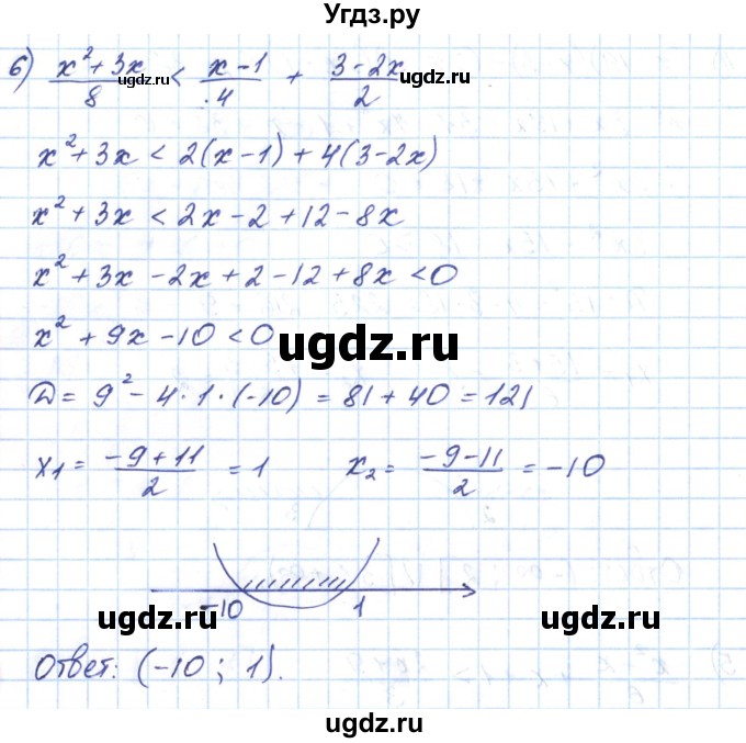 ГДЗ (Решебник) по алгебре 9 класс (рабочая тетрадь) Мерзляк А.Г. / параграф 12 / 9(продолжение 4)