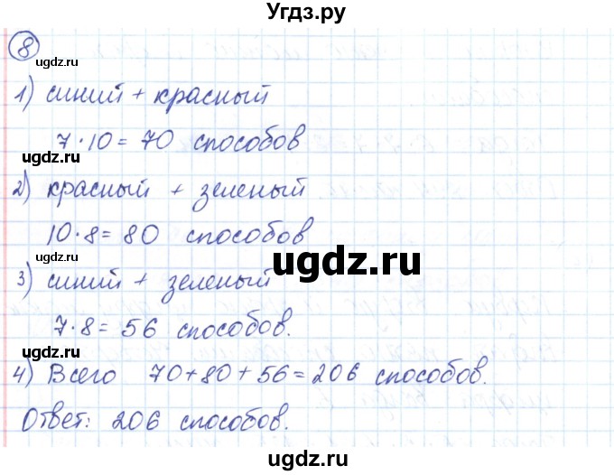 ГДЗ (Решебник) по алгебре 9 класс (рабочая тетрадь) Мерзляк А.Г. / параграф 17 / 8