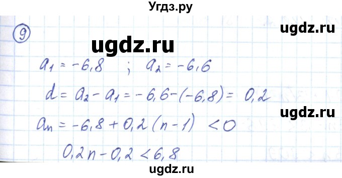 ГДЗ (Решебник) по алгебре 9 класс (рабочая тетрадь) Мерзляк А.Г. / параграф 23 / 9