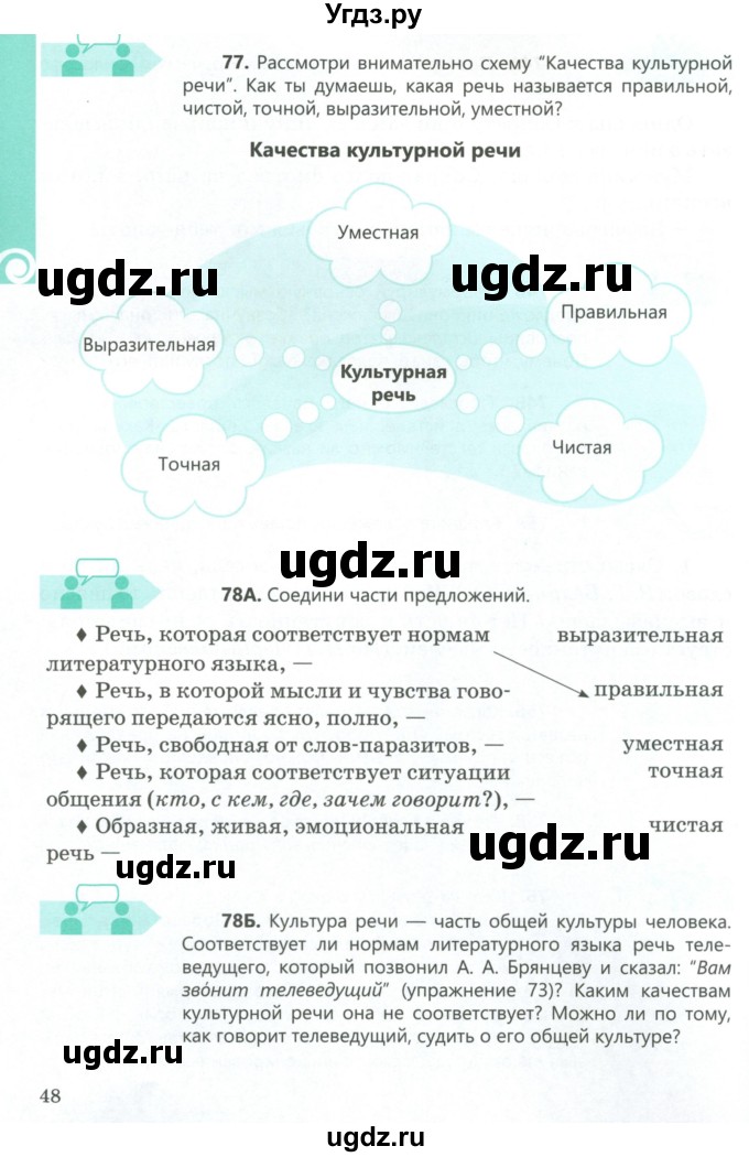 ГДЗ (Учебник) по русскому языку 5 класс Сабитова З.К. / часть 1. страница / 48