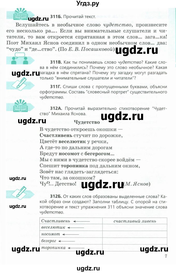 ГДЗ (Учебник) по русскому языку 5 класс Сабитова З.К. / часть 2. страница / 7