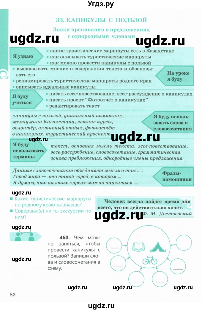 ГДЗ (Учебник) по русскому языку 5 класс Сабитова З.К. / часть 2. страница / 82