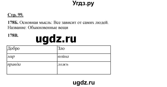 ГДЗ (Решебник) по русскому языку 5 класс Сабитова З.К. / часть 1. страница / 99