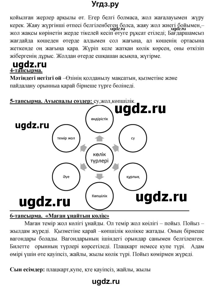 ГДЗ (Решебник) по казахскому языку 5 класс Дәулетбекова Ж.Т. / страница / 126(продолжение 2)