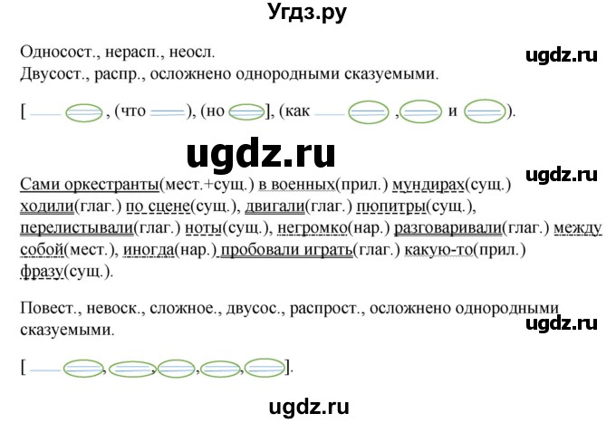 ГДЗ (Решебник) по русскому языку 7 класс (рабочая тетрадь) Склярова В.Л. / часть 1. страница / 73(продолжение 2)