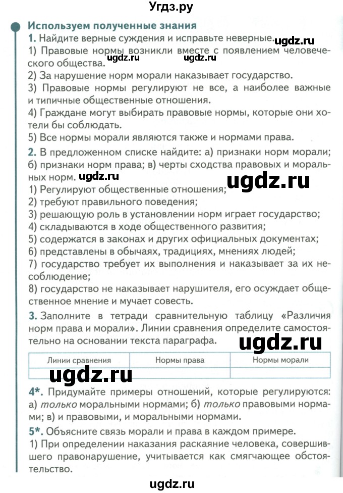 ГДЗ (Учебник) по обществознанию 6 класс Петрунин Ю.Ю. / страница / 192