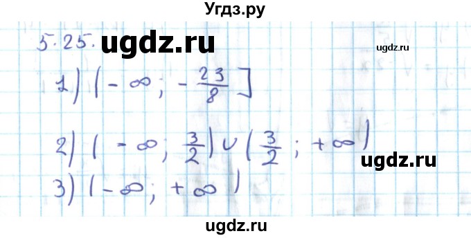 ГДЗ (Решебник №2) по алгебре 10 класс Мерзляк А.Г. / §5 / 5.25