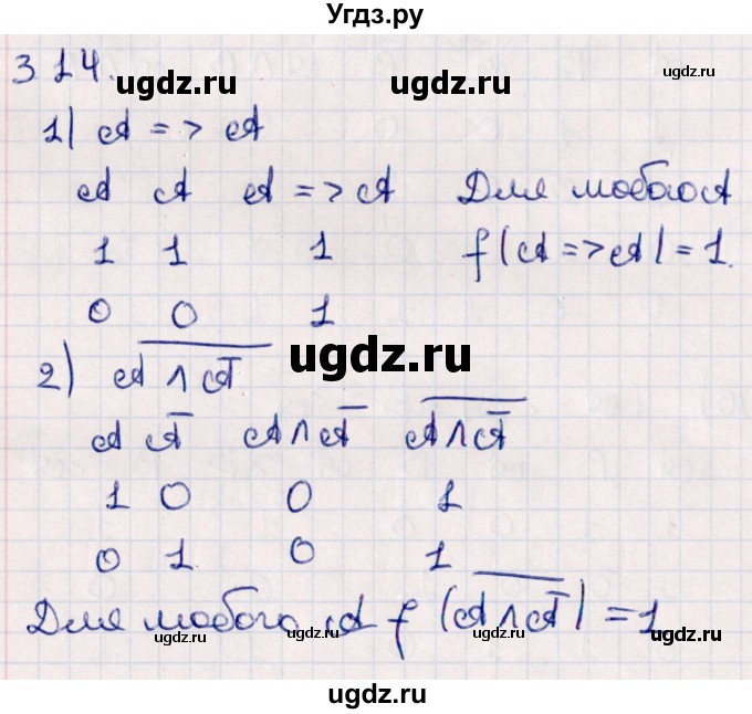 ГДЗ (Решебник №1) по алгебре 10 класс Мерзляк А.Г. / §3 / 3.14