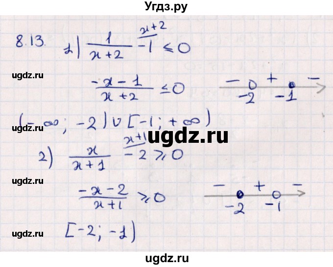 ГДЗ (Решебник №1) по алгебре 10 класс Мерзляк А.Г. / §8 / 8.13