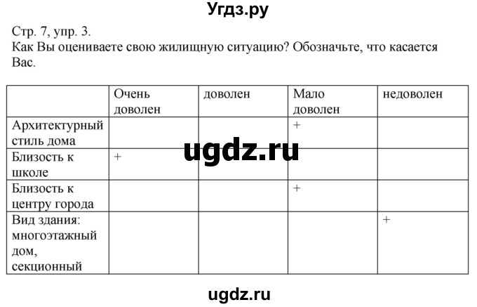 ГДЗ (Решебник) по немецкому языку 10 класс (рабочая тетрадь) Будько А.Ф. / страница / 7