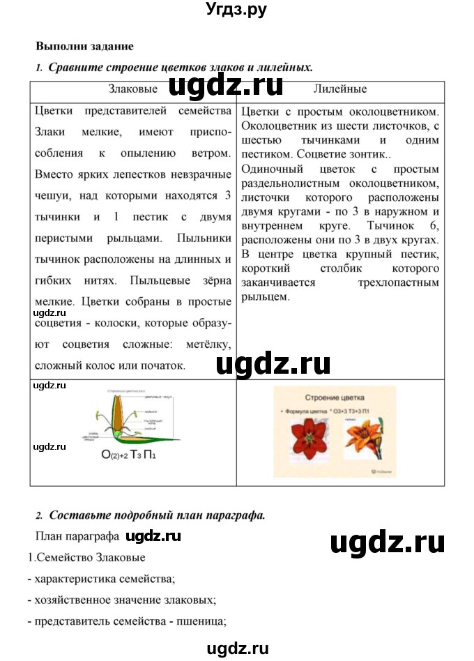 ГДЗ (Решебник) по биологии 6 класс Сивоглазов В. И. / страница / 119(продолжение 4)
