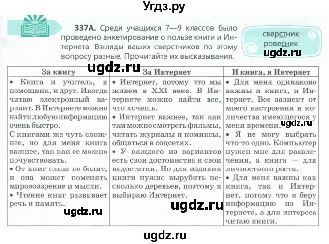 ГДЗ (Учебник) по русскому языку 7 класс Сабитова З.К. / упражнение / 337