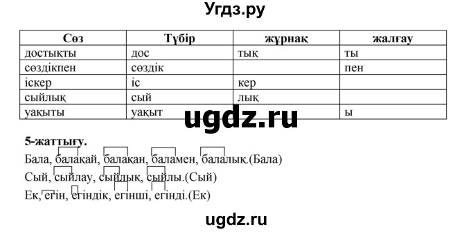 ГДЗ (Решебник) по казахскому языку 3 класс Жумабаева А.Е. / часть 1. страница / 94(продолжение 2)