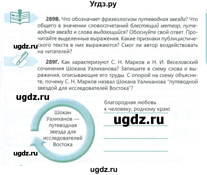 ГДЗ (Учебник) по русскому языку 6 класс Сабитова З.К. / упражнение / 289(продолжение 2)