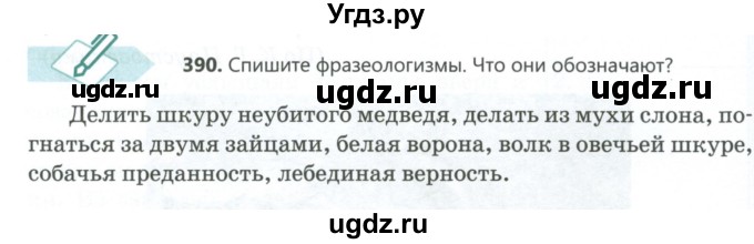 ГДЗ (Учебник) по русскому языку 6 класс Сабитова З.К. / упражнение / 390