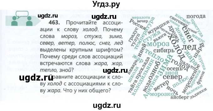 ГДЗ (Учебник) по русскому языку 6 класс Сабитова З.К. / упражнение / 463