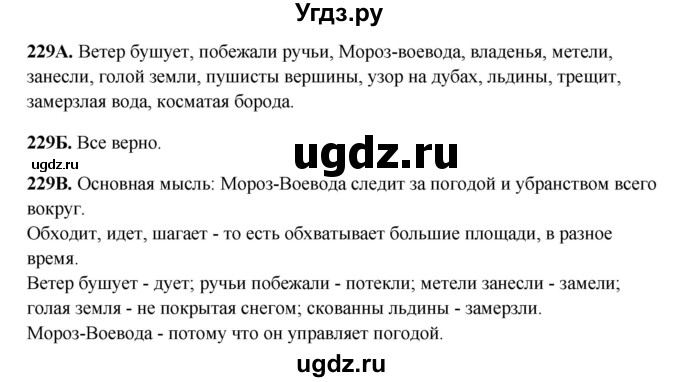 ГДЗ (Решебник) по русскому языку 6 класс Сабитова З.К. / упражнение / 229