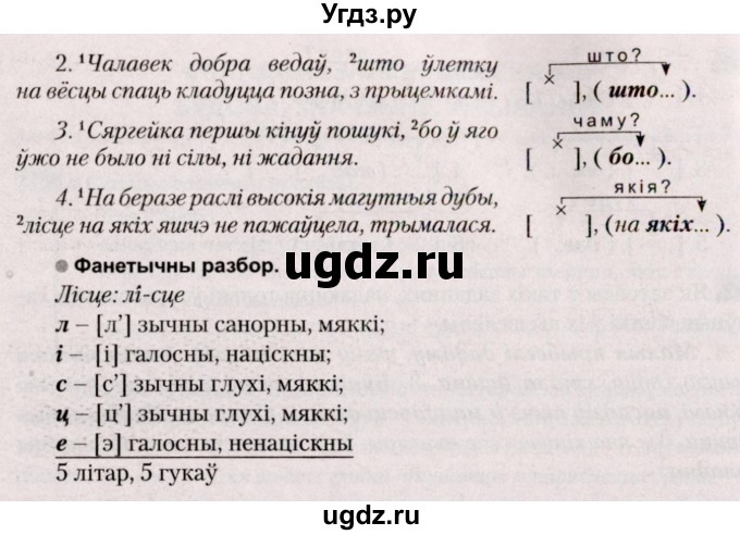 ГДЗ (Решебник №2) по белорусскому языку 9 класс Валочка Г.М. / практыкаванне / 104(продолжение 2)