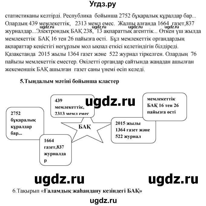 ГДЗ (Решебник) по казахскому языку 9 класс Даулетбекова Ж. / страница / 117(продолжение 2)