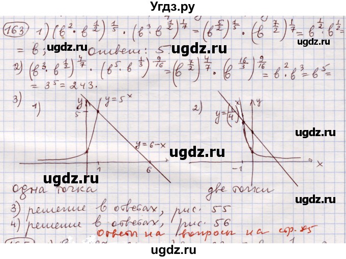ГДЗ (Решебник) по алгебре 11 класс Абылкасымова А.Е. / упражнение / 163