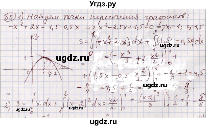ГДЗ (Решебник) по алгебре 11 класс Абылкасымова А.Е. / упражнение / 35