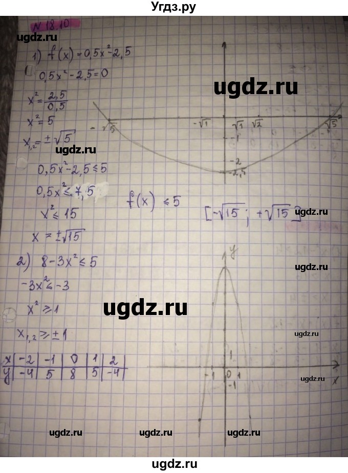 ГДЗ (Решебник) по алгебре 8 класс Абылкасымова А.Е. / параграф 18 / 18.10