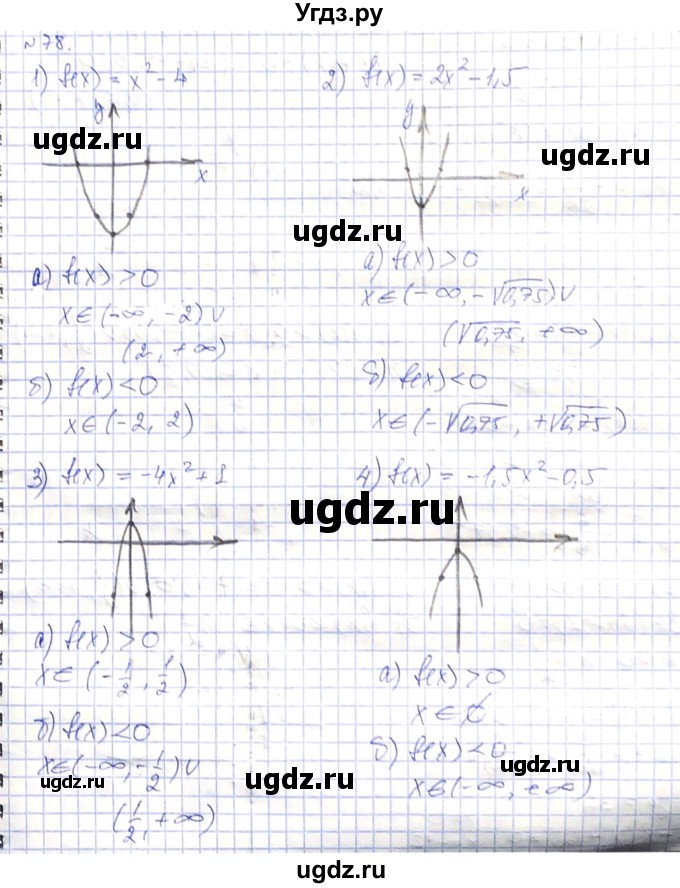 ГДЗ (Решебник) по алгебре 8 класс Абылкасымова А.Е. / повторение 8 класса / 78
