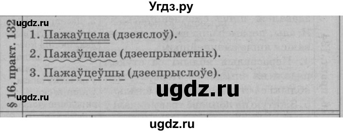 ГДЗ (Решебник №3 к учебнику 2015) по белорусскому языку 7 класс Валочка Г.М. / практыкаванне / 132