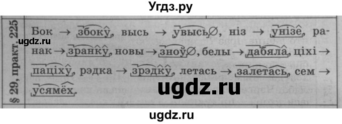 ГДЗ (Решебник №3 к учебнику 2015) по белорусскому языку 7 класс Валочка Г.М. / практыкаванне / 225