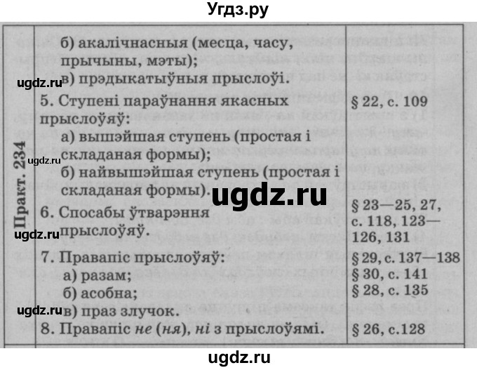 ГДЗ (Решебник №3 к учебнику 2015) по белорусскому языку 7 класс Валочка Г.М. / практыкаванне / 234(продолжение 2)