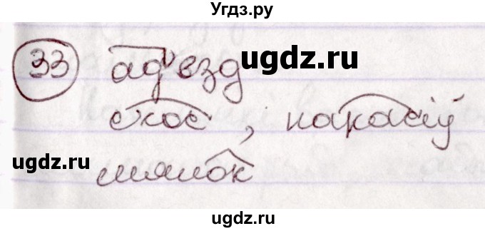 ГДЗ (Решебник №1 к учебнику 2020) по белорусскому языку 7 класс Валочка Г.М. / практыкаванне / 33