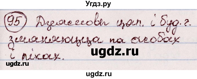 ГДЗ (Решебник №1 к учебнику 2020) по белорусскому языку 7 класс Валочка Г.М. / практыкаванне / 95