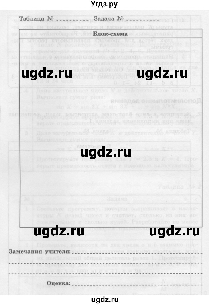 ГДЗ (Учебник) по информатике 9 класс (рабочая тетрадь) Семакин И.Г. / часть 2 / классные работа / 9 (стр. 43)(продолжение 4)