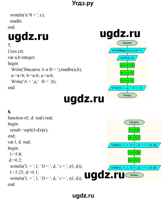 ГДЗ (Решебник) по информатике 9 класс (рабочая тетрадь) Семакин И.Г. / часть 2 / домашние работа / 2 (стр. 78)(продолжение 3)