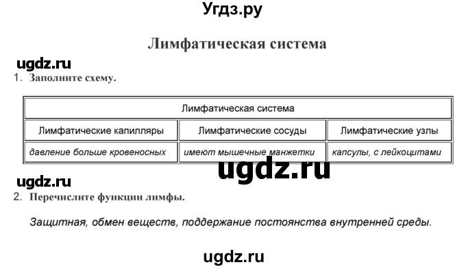 ГДЗ (Решебник) по биологии 9 класс (лабораторные и практические работы) Лисов Н.Д. / вопрос / 5