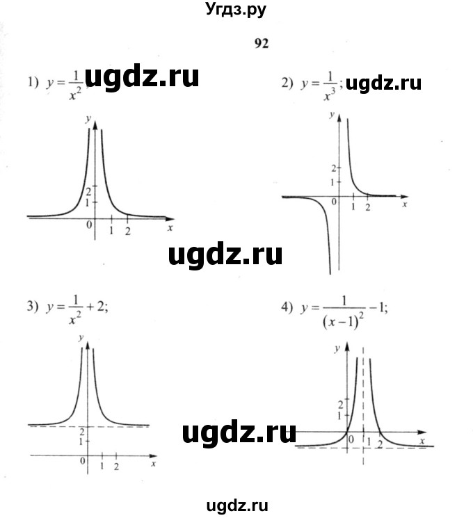 ГДЗ (решебник №2) по алгебре 9 класс Е.П. Кузнецова / повторение / 92