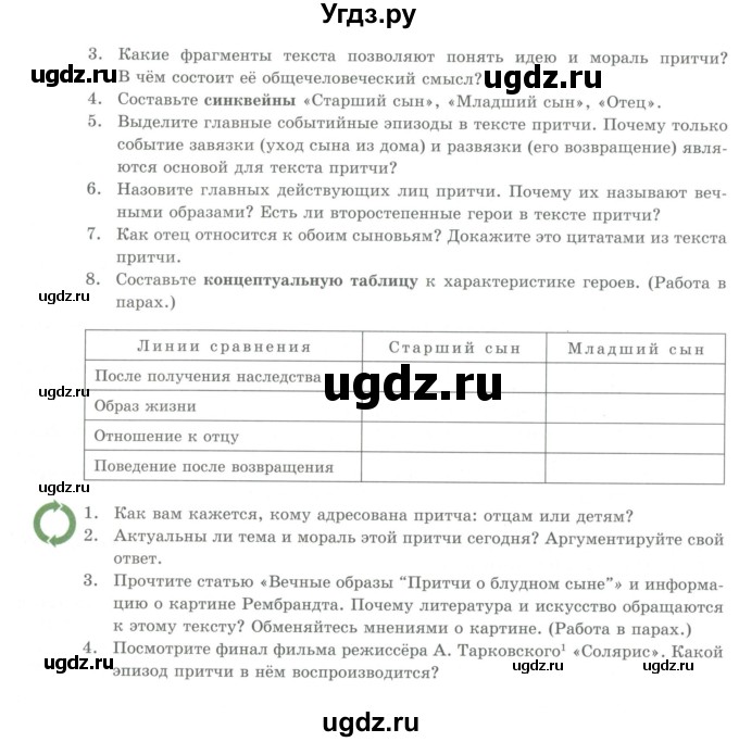 ГДЗ (Учебник) по литературе 7 класс Савельва В.В. / страница / 10-12(продолжение 3)